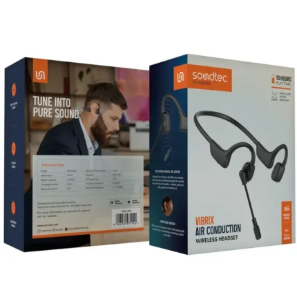 Vibrix Air Conduction Wireless Headset - Black