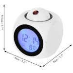 Digital Alarm Clock (White) - Image 3