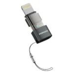 Porodo MiniLink Transparent OTG Adapter USB-C to Lightning - Grey