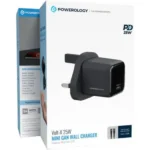 Powerology Volt- X 25W Mini Gan Wall Charger With Usb-c to Usb-c Cable(1.2m/3.2ft. )- Black - Image 4