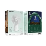 Green Lion Faro Rechargeable Fan - White - Image 2