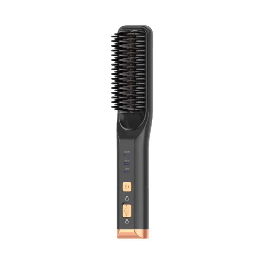 16d81415-fea4-4a6f-9c7c-204cfb79be24_output.webp Green Lion Cordless Beard & Hair Straightener - Black - Image 1
