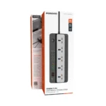 Porodo 3000W | 5AC Universal Power Strip With 9 USB Ports (6C + 3A) - Black - Image 2