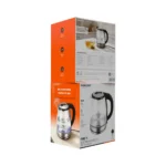 Porodo Lifestyle Pyro Ti Electric Glass 1.8 Ltr Kettle- Clear & Black - Image 2