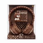 AKZ-601B Teddy Bear Wireless Headphones-Brown