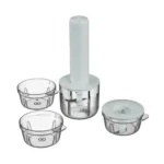 Green Lion 30W Handy Stick Chopper & Grinder Set - White