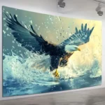 Large Majestic Eagle Wall Mural Banner 90.6/70.8 Inch