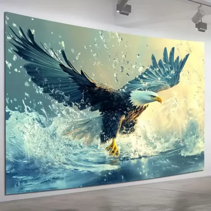 Large Majestic Eagle Wall Mural Banner 90.6/70.8 Inch