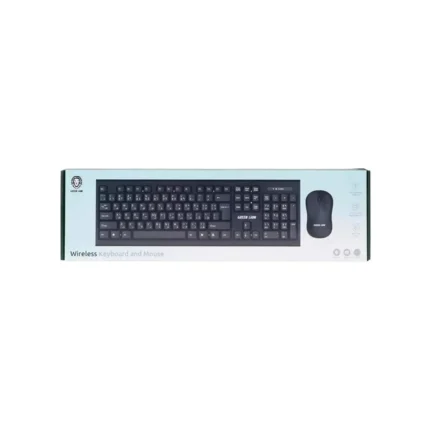 Green Lion Wireless Keyboard And Mouse - Black