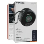 Porodo Sparkone 8000Mah Power Bank Jump Starter With Tire Inflator - Black