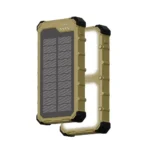 Powerology Solara 10000mah Ip66 Pd22.5w Built In Dual Led Panels Solar Power Bank -