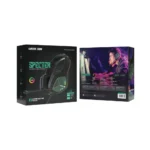 Green Lion Specter Gaming Headphone - Black - Image 3
