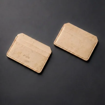 Leather Credit Card-Natural Color (Natural Vegtan Leather)