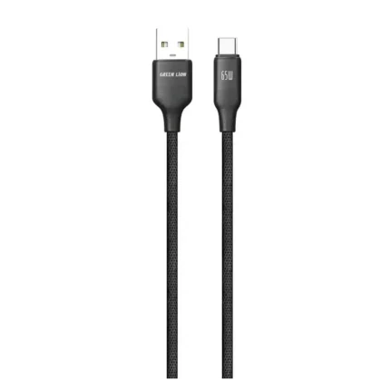 Green Lion Usb-A To Usb-C Tpe 1M Cable 65W - Black