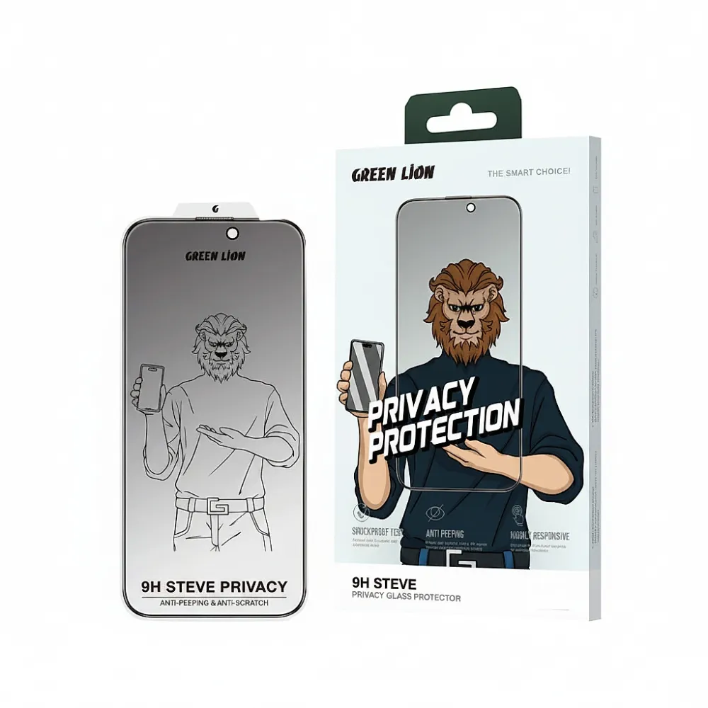 36aa1e9c-2d3c-4fc0-9ade-8f362bb66bcc_output.webp Green Lion 9h Steve Hd Ip Screen Protector For 17 Pro Max- Clear - Image 1