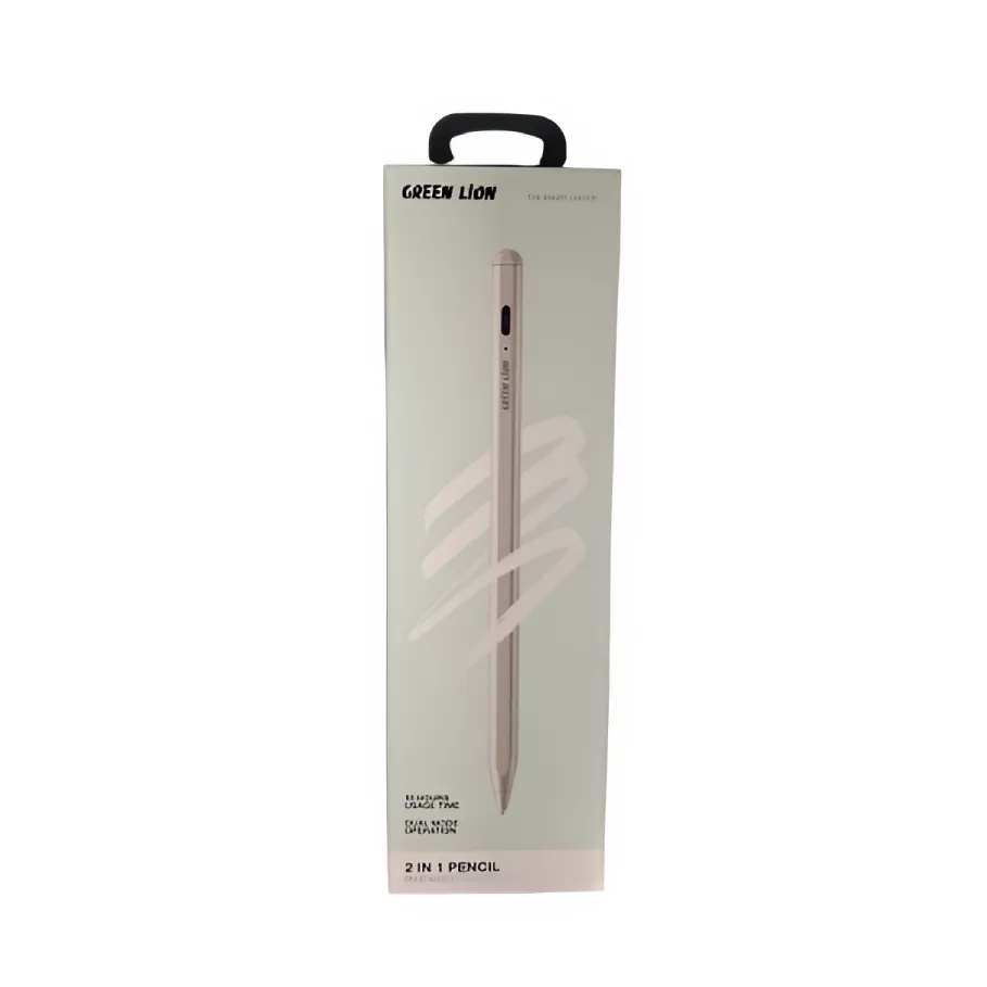 3aab2356-a677-4651-a0ee-d29aa59adec8_output.webp Green Lion 2 In 1 Pencil - White - Image 1