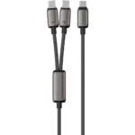 Powerology Zinco Series 2In1 Dual Usb- C Cable(100W 1.2M 4Ft)