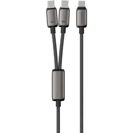 Powerology Zinco Series 2In1 Dual Usb- C Cable(100W 1.2M 4Ft)