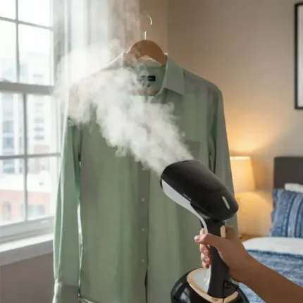 Green Lion Steam Master Bx 350 Garment Steamer, Dry Iron 1600W - Black