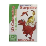 Dinosaur 3D Coloring Sticker Book