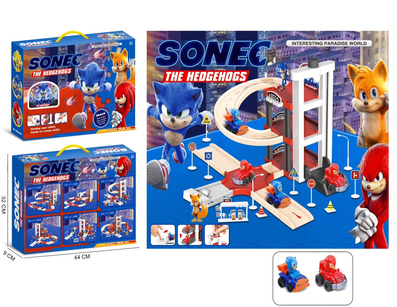 43a047ac-27ab-47f7-8998-b5153cc315ae_15156.webp Sonec The Hedgehogs With 2 Cars - Image 1