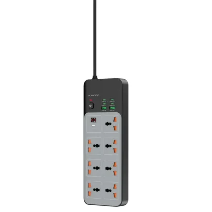 Porodo 7 –1 Power Socket 4C 3M - Grey
