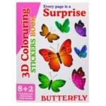 Butterfly 3D Coloring Sticker Book