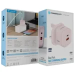 Powerology Lunex Series Fast Charging Adapter 35W-Pink - Image 5