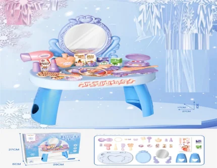 Dressing Makeup Table Set 30 Pcs - Blue