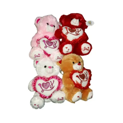 Soft Teddy Bear With Love Heart & Music 786-35 35cm