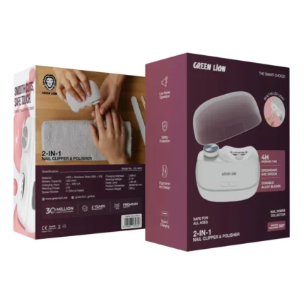 Green Lion 2 In 1 Nail Clipper & Polisher