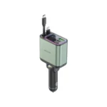 Green Lion Retractable 90W Car Charger Pd- 65W - Green
