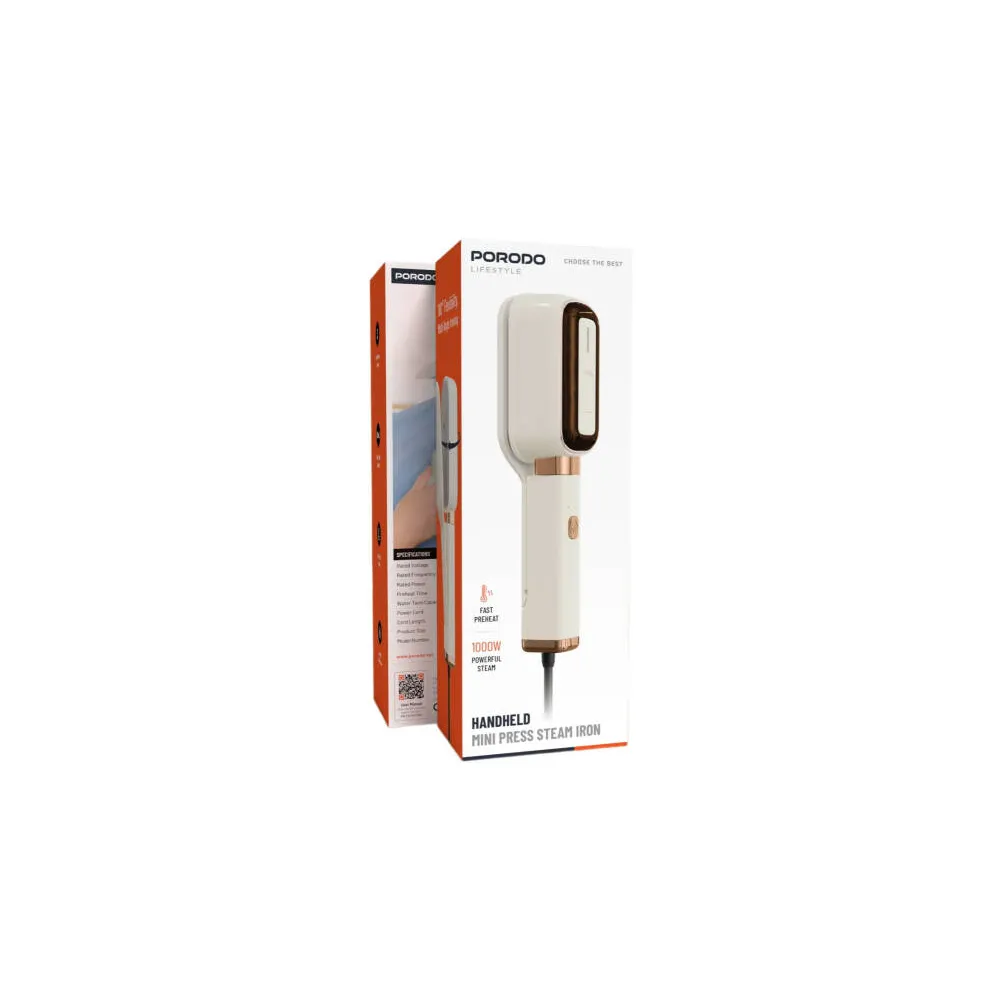 62ad1023-43df-48a3-907c-1f3522ceff1f_output.webp Porodo Lifestyle 3 In 1 Handheld Mini Press Iron Steamer With Rotatable Panel - Image 1