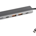 Powerology 6-in-1 Slim 4K HDMI USB-C Hub - Image 3
