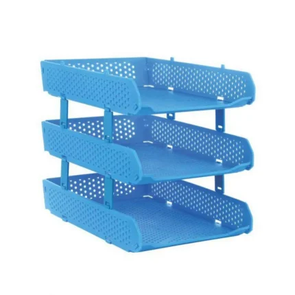 Panda Document Plastict Tray Blue (3 Layer)