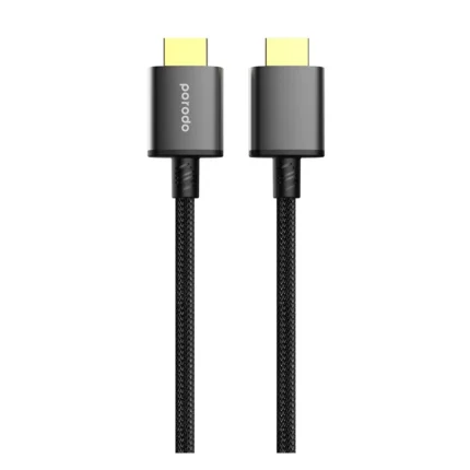 Porodo Braided Hdmi Ultra Hd Cable High-Speed Streaming (8K Ultra Hd)3M