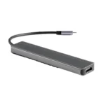 Powerology 6-in-1 Slim 4K HDMI USB-C Hub - Image 4