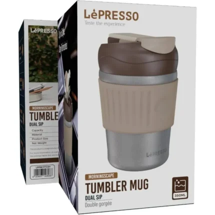 Lepresso Morningscape Tumbler Mug Dual Sip - Gray