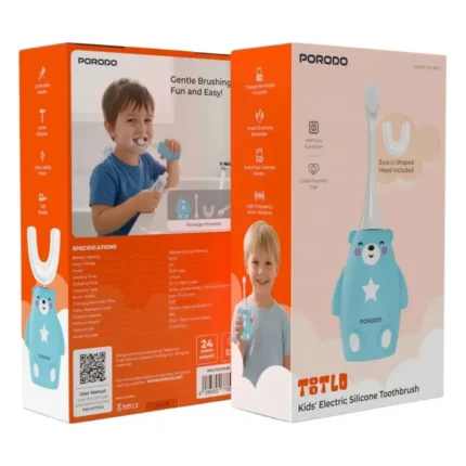 Porodo Lifestyle Tootlo 2 In 1 Kids Electric Tooth Brush- Blue