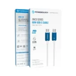 Powerology Zinco Series 60W Usb- C Cable(1M 3.2Ft) Blue - Image 2