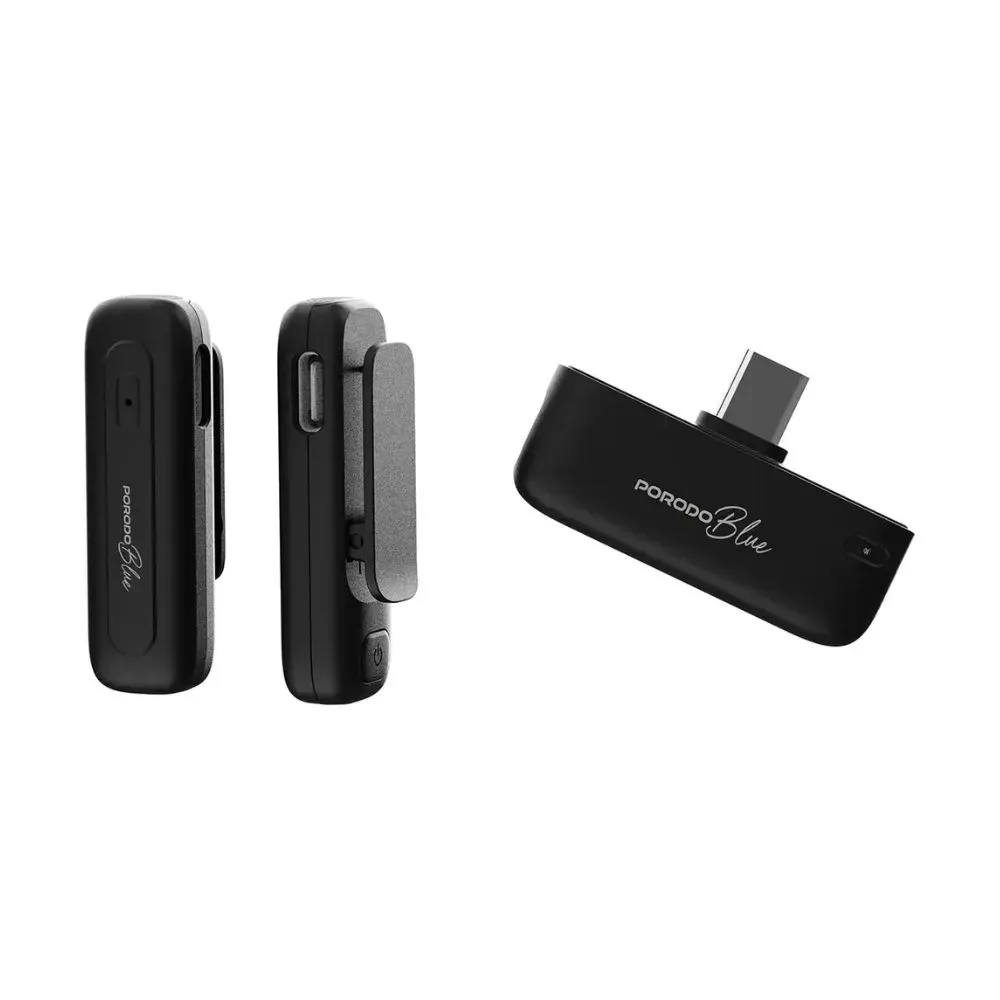 7c48d637-ccff-42ce-bbe0-126e1b2ff596_output.webp Porodo Blue Proffessional Dual Wireless Microphone - Image 1