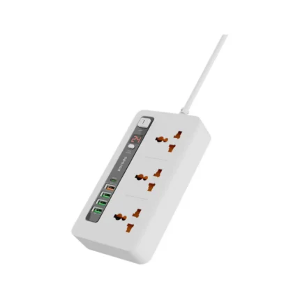 Porodo 3 Ac 4 Usb-A & Usb-C Pd 20W Multi-Port Super Hub 2M Uk-White