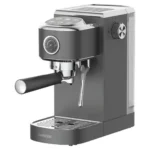 Hot & Cold Espresso Maker with Steam Wand and Pressure Gauge - Gray