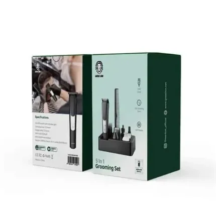 Green Lion 5 In 1 Grooming Set 600Mah - Black