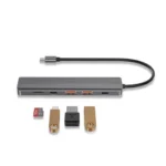 Powerology 6-in-1 Slim 4K HDMI USB-C Hub - Image 2