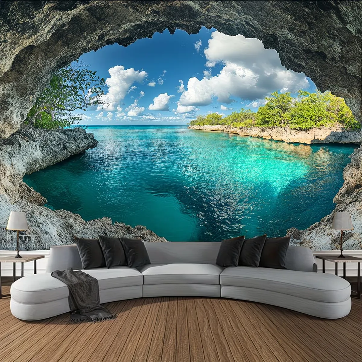 8c95194f-9787-4904-ad4f-5b8a3ea9f900_output.webp A Large Beach Canvas Banner 90.6/70.8 Inch - Image 1