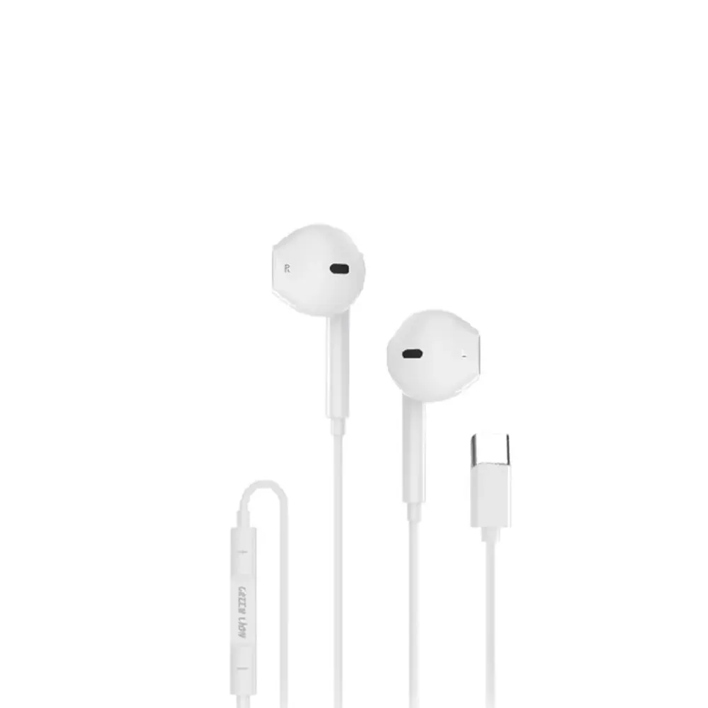 8d21b9ed-32ab-4dfd-a4f6-37e58855038f_GNSTROEPTCWH.webp Green Lion Sterio Earphone Type-C - Image 1