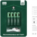 Green Lion Rechargeable Battery Aaa ( 4Pcs/Pack ) 500Mwh / 1.6V - Green