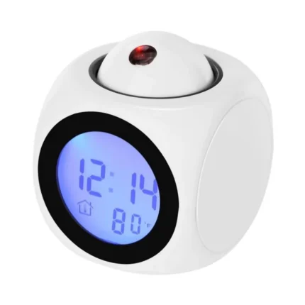 Digital Alarm Clock (White)