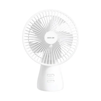Green Lion Faro Rechargeable Fan - White
